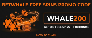 BetWhale free spins promo code