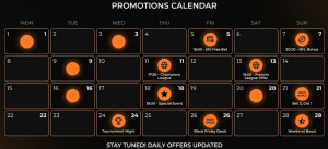 BetWhale promotions calendar
